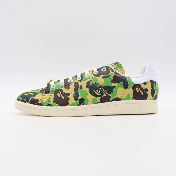 9.5M / 10.5W - [NEW] Men's Adidas Stan Smith X BAPE Shoes IG8949 - Picture 1 of 7